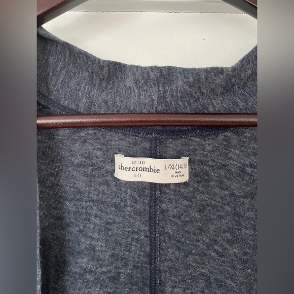 COPY - Navy Abercrombie Kids Open Cardigan - Picture 3 of 9